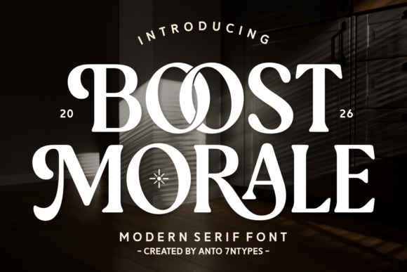 Boost Morale: A Serif Font with Heart and Character