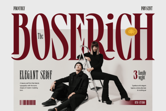 Boserich: A Serif Font That Elevates Your Brand