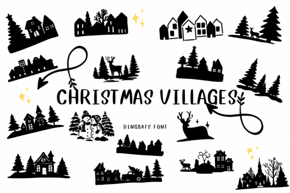 Christmas Villages: A Festive Font for Digital Design