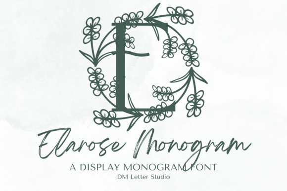 Elarose Monogram: A Serif Font for Timeless Editorial Design