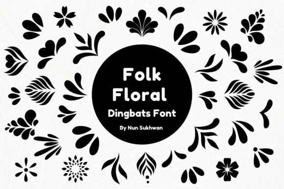 Folk Floral Dingbats: A Designer’s Take on Organic Typography