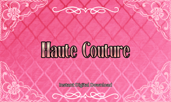 Haute Couture: A Font for Elegance and Branding