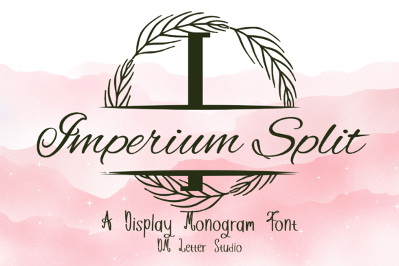 Imperium Split Monogram: A Font for Premium Branding