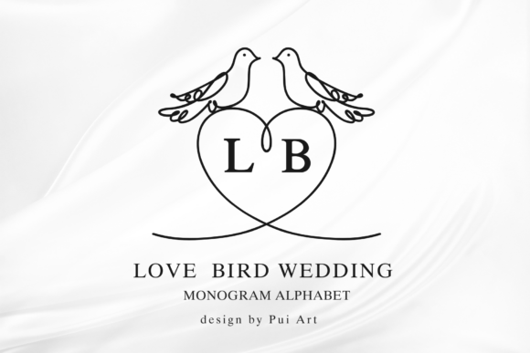 Love Bird Wedding Monogram