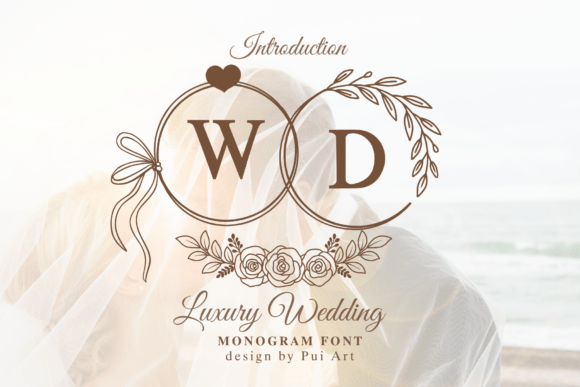 Luxury Wedding Monogram: A Font That Elevates Brand Identity