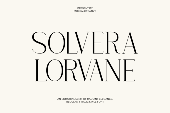 Solvera Lorvane: A Serif Font That Elevates Your Campaigns