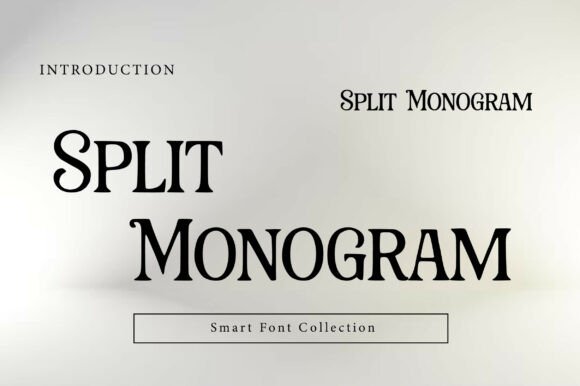 Split Monogram: A Serif Font for Editorial Elegance