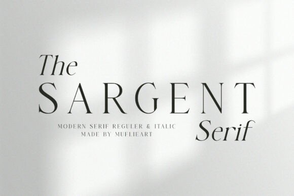 The Sargent: A Serif Font for Editorial Excellence