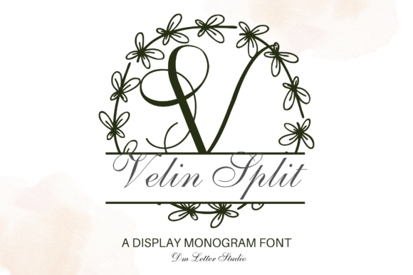 Velin Split Monogram: A Font for Modern Campaigns
