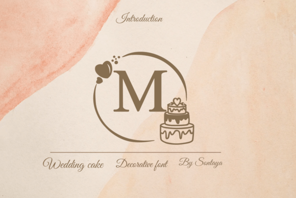 Wedding Cake Monogram: A Serif Font for Editorial Elegance
