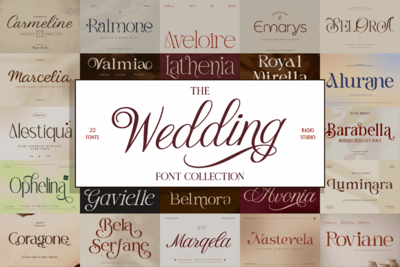 Wedding Collection: A Serif Font That Elevates Branding