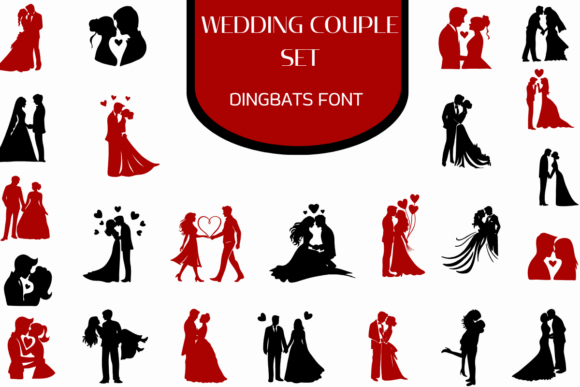 Wedding Couple Set: A Font That Elevates Branding