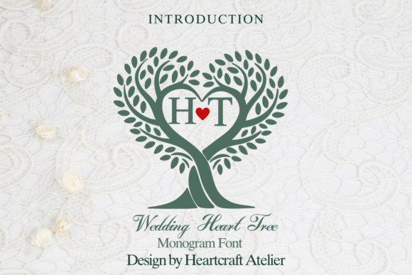 Wedding Heart Tree: A Font for Love and Branding