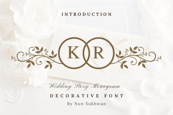 Wedding Story Monogram: A Handwritten Font for Web Design