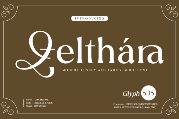 Zelthara: A Serif Font That Elevates Digital Design